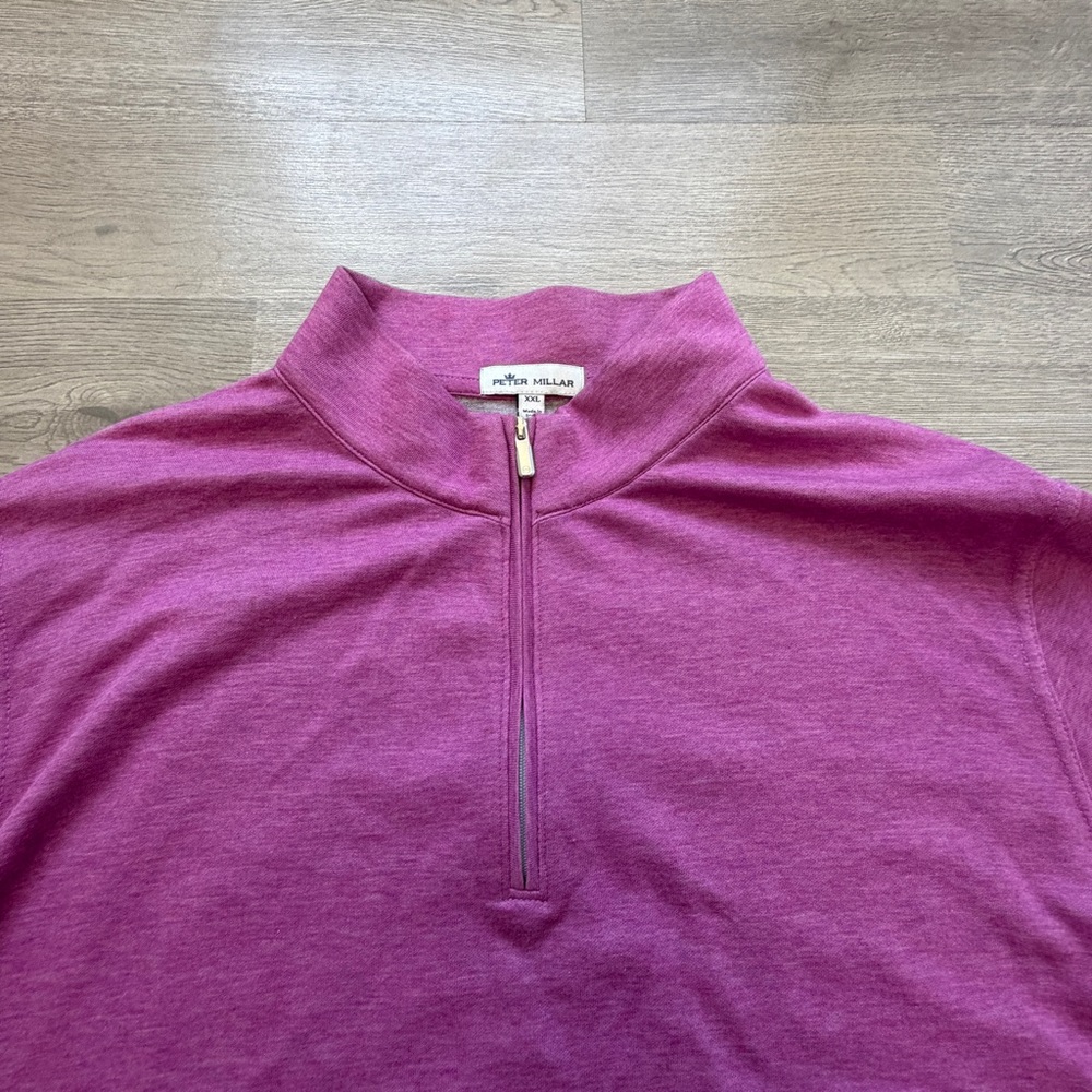 Peter Millar Men's 1/4 Zip Up Pullover Comfort Interlock Classic Fit 2XL - Picture 2 of 10